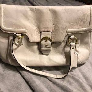 COACH Campbell Leather Eva Flap Satchel